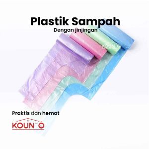 Kantong Plastik Sampah Roll Gulungan Perlengkapan Rumah Tangga Kresek Sampah Size 46x60 Isi 20 Pcs