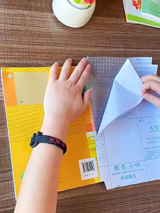 Transparent Book Cover Self-adhesive Book Wrap FREE NAME STICKERS 10 sheets