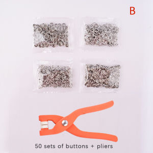 EELHOE | 50/100PCS Plier Tool Metal Sewing Buttons Five-claw Buckle Metal Snap Buttons Clothes Free Fastener Sewing Tools