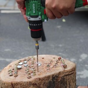 Máy khoan pin Workfix 16.8V - Khoan Pin Không Chổi Than - 3 chức năng - PIN CHUẨN 2.0AH - Bảo hành chính hãng