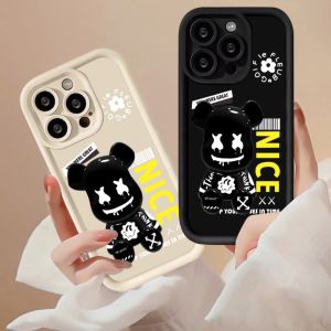 Compatible with iphone 14 Pro Max Phone Case Teddy Bear 12 13 14 15 11 Pro Max Casing silicone xr xs Max 7Plus 8 Plus