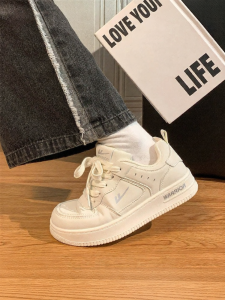 Warrior | Thick Sole Soft Bottom Casual Match Student Fashion White Shoes