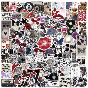 50/100/150PCS Retro Downtown Girls Aesthetics Cartoon Graffiti Stickers Phone Guitar Laptop Suitcase Waterproof Sticker Kids Toy