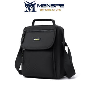 MENSPE Fashion Mens Shoulder Bag Cross Body Bag Casual Bag Oxford Cloth Multi Layer Large Capacity Waterproof Lightweight Multifunctional Business Sport Street Bag for Travel Outdoor