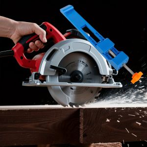 Electric Circular Saw Equipped with ABS Guiding System and Adjustable Precision Cutting Mechanism - Heavy-Duty and Durable ABS