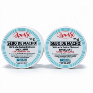 Apollo Sebo de Macho 10g/25g Skin Moisturizer 100% w/ Topical Ointment Emollient for External Use