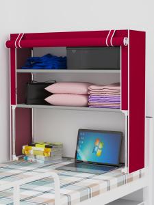 Bedside Storage Cabinet Upper Lower Bunk Bed Simple Dormitory Storage Rack Student Dormitory Essential Cartoon Style Wardrobe