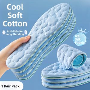 ZUYINBULUO | Ladies Ice Silk Ultra-Thin Summer Sandal Insoles Breathable Anti-Odor Sweat Absorbent Slip-On Womens Footwear Summer Slippers