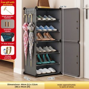 YINGGANG | Economical Multilayer Plastic Shoe Rack for Home Entry