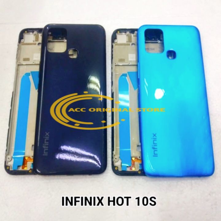 Casing Fullset Infinix Hot 10S X689 2021 Kesing Housing Fullset ...