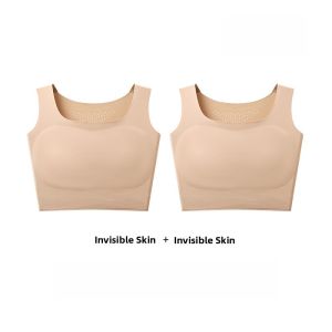Miiow | Wireless Strapless Bra Vest Womens Large Chest Appears Small Anti-Sagging Side Breast Reduction Seamless Underwear Backless