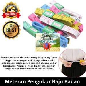 TJ MeteranJahit 150 CM: Alat Pengukur Kain & Meteran Badan Baju