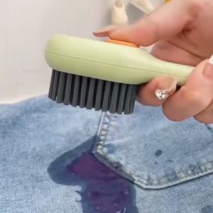 TUKUO 2 In 1 Sikat Pembersih Sepatu Dengan Tempat Sabun– Sikat Sepatu Multifungsi Sikat Pencuci Pakaian Sandal Dengan Dispenser Sabun Cair Serbaguna Praktis