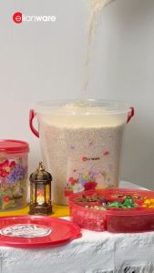 Elianware Edisi Raya 10 LTR BPA FREE Snacks Biscuits Storage Container with Handle