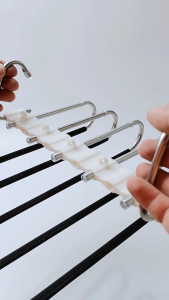 [SG] 5 In 1 Stainless steel 5-layer long pants hanger multifunctional pants rack closet organizer/space saving Magic Hanger for Balcony Wardrobe