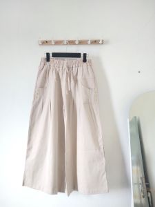 [COD]Kulot Wanita Highwaist Bahan Twill Strecth - Meka Kulot -