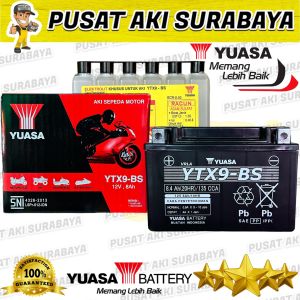 KUALITAS ORIGINAL YUASA YTX9 8 AH HONDA KAWASAKI KYMCO SUZUKI YAMAHA PIAGGIO TVS TRIUMPH MTX7A MBTX9U