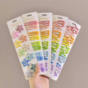 Cute Star Hair Clips Childrens Girl Side Bangs Hair Accessories Adorable Baby Hair Grips Fashionable Hair Decorations