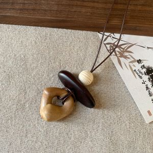 BAOYINFEI | Retro Ethnic Style Brown Necklace Long