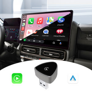 2025 New Mini 2in1 Wireless Adapter CarPlay & Android Auto Smart Dongle Adapter Super Mini Box for 99% OEM Car Plug and Play