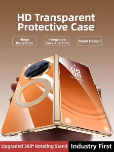 OUXUAN | Ultra-thin Clear Magnetic Stand Protective Case For Oppo Find N6 Foldable