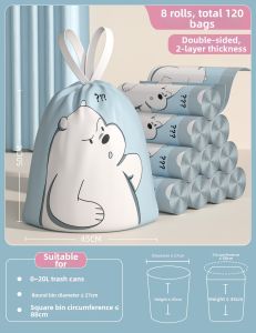 ReeDoon | Thickened Large Size Kitchen Trash Bags Drawstring Easy Tear Off