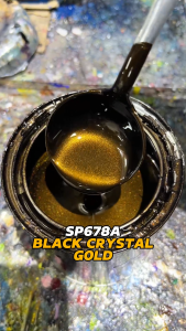 Cat 2K Diamond Padu Black Crystal Metallic Paint Aikka Touch Up Paint Aerosol DIY Cat Spray Hitam Kristal Motor Kereta