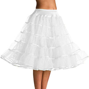 Woman Petticoat Tutu Underskirts Crinoline 50s Multi-layer Ribbon Gauze Petticoat Fluffy Skirt Wedding Petticoat Vintage Slips
