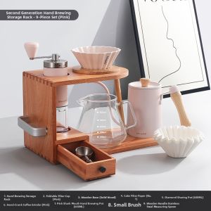 MONGDIO | Pour Over Coffee Set Manual Grinder Stand Pot Filter Server
