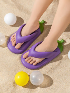 Childrens Thick Bottom Sandals Anti-Slip Clogs Beach Wearable Flip Flops Girls Style Summer Slippers Home Indoor Slippers