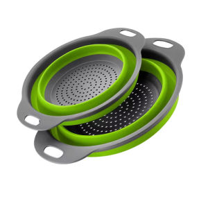 Rổ Lọc Gấp Gọn Bằng Silicon Thân Thiện Với Môi Trường Dùng Để Lọc Trái Cây Rau Củ Dụng Cụ Nhà Bếp