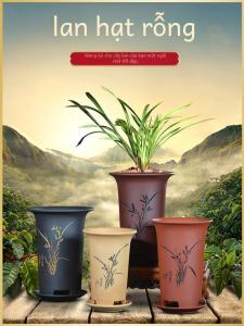 Bình Hoa Gốm Sứ Thấm Khí Cho Hoa Sen Lục Bình Dùng Trong Nhà Có Đĩa Đựng Nước Phong Cách Cổ Điển Để Trang Trí Mặt Đất