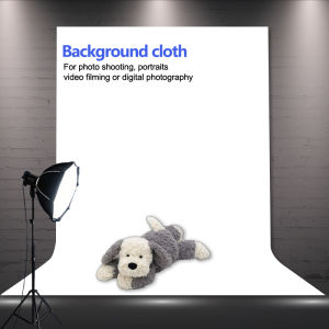 Thick white high-density background cloth used for photo walls and studio photography (excluding brackets)