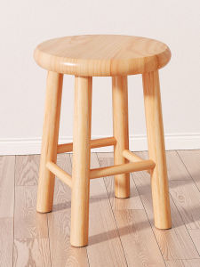 Modern Simple Home Living Room Old Style Small Stool Tea Table Stool round Stool Square Stool Low Stool Wooden Stool Solid Wood Small Stool