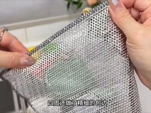 Kain Pembersih Ajaib Wayar Perak Tuala Pencuci Pinggan Kain Pembersih Kawat Keluli Logam/ Metal Steel Wire Rag