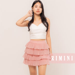 RIMINI - Rok Tile Wanita Ruffle Mini Size XS-XL - Orielle Skirt CC32987
