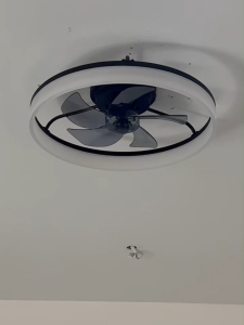 【CHAMER】Modern Ceiling Fan With Light For Room 19.6inchs DC Motor Ceiling Fan 48W LED Lighting