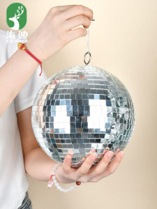 Art Display Decorations Stage Lights Beam Ball KTV Color Laser Ball Atmosphere Mirror Reflecting Light Balls Photography Shooting Props