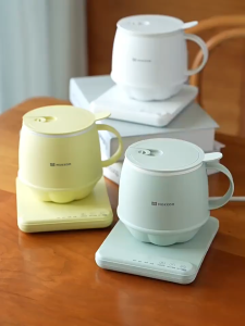 MOKKOM split health cup office womens one-person health cup household electric cup hot milk artifact