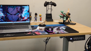 【SG Stock】Adjustable Gaming Table Electric Lift Table Smart Computer Table Gaming Table Home Office Desk Workbench
