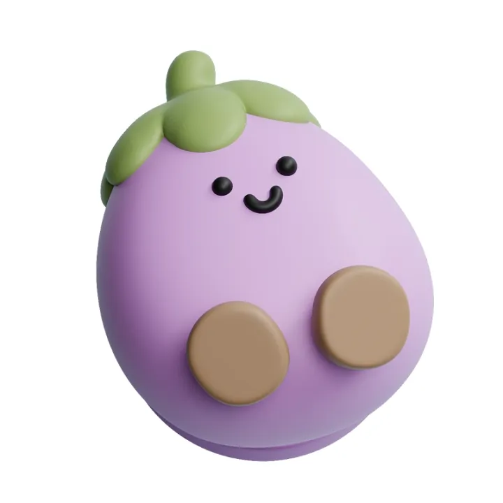 RUIDEDAN | Cartoon Eggplant Anti-Dirty Toilet Lift Handle