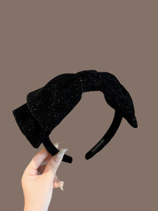 Elegant Large Bowknot Hairband for Women Outdoors High Hairline Versatile Fashionable Hair Accessories Korean Style Hairband