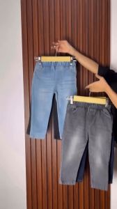 Celana Soft Jeans Panjang Anak 1-12 Tahun Zunior 4 Pilihan Warna