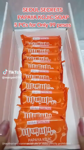 Seoul Secrets Papaya Kojic Hydrating Glow Brightening Soap