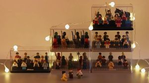 Transparent Acrylic Display Box Collection Minifigures Block Building Display Box Building Blocks Display Case