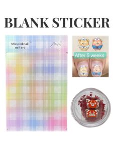 Transparent Nail Art Stickers DIY Hand-Painted Decals No Color Beauty Salon Preparation Misspinknail Nail Tools Chinese Brand
