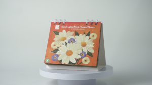 2027 Small Desk Calendar | Table Calendar | Handmade with Real Pressed Flowers | Gift Ideas