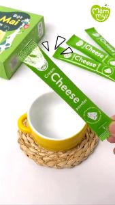 Bột Phô mai tách muối Mămmy dạng bột rắc cơm cháo cho bé ăn dặm hộp 10 ống 3g/ ống