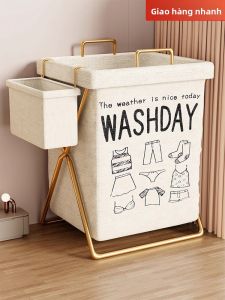 LJXZ  | Aesthetic Foldable Covered Laundry Basket