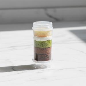 30 Pack Clear Plastic Push Up Cake Containers BPA Free Food Safe for Home Birthday Party Dessert Shop Commercial Use